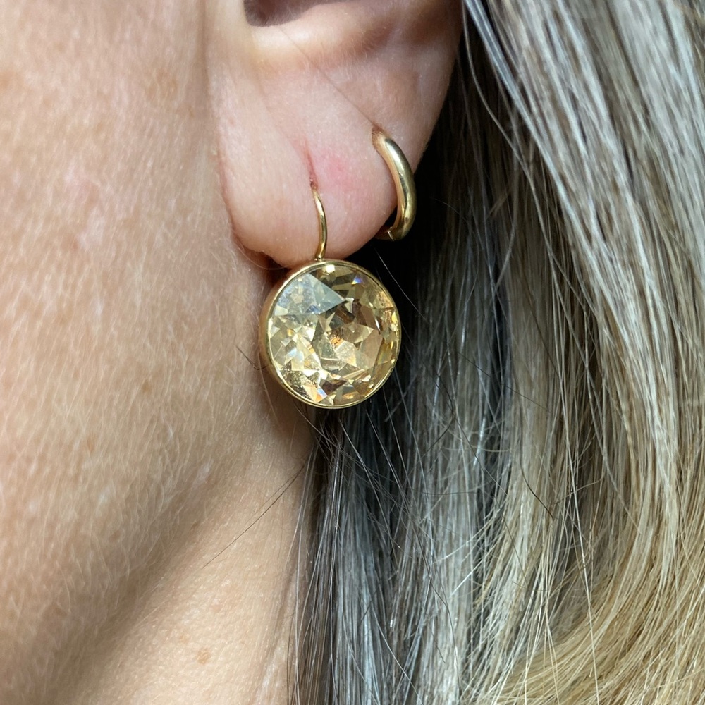 Swarovski Bella earrings in gold tone